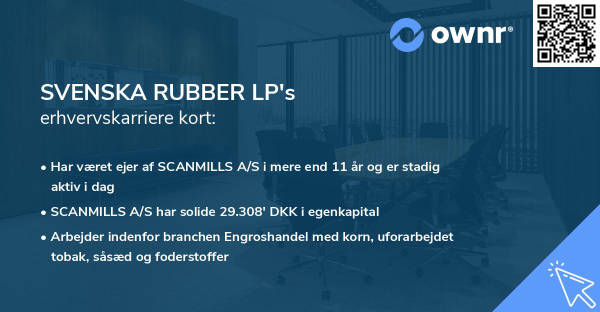SVENSKA RUBBER LP's erhvervskarriere kort