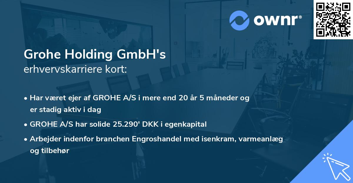 Grohe Holding GmbH's erhvervskarriere kort