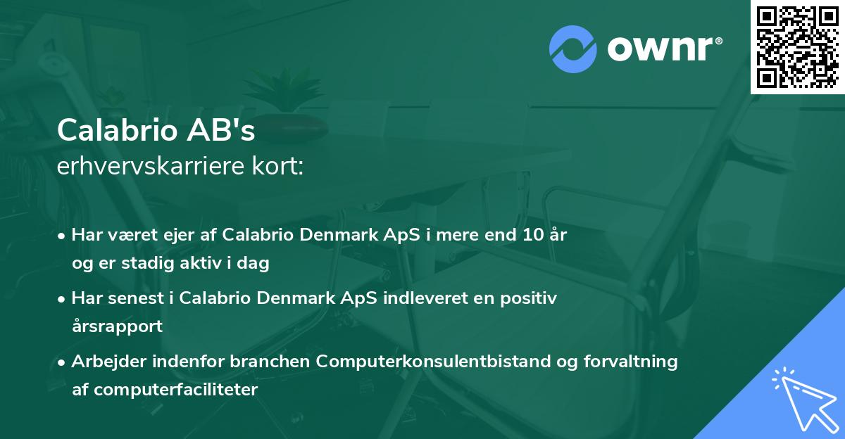 Calabrio AB's erhvervskarriere kort