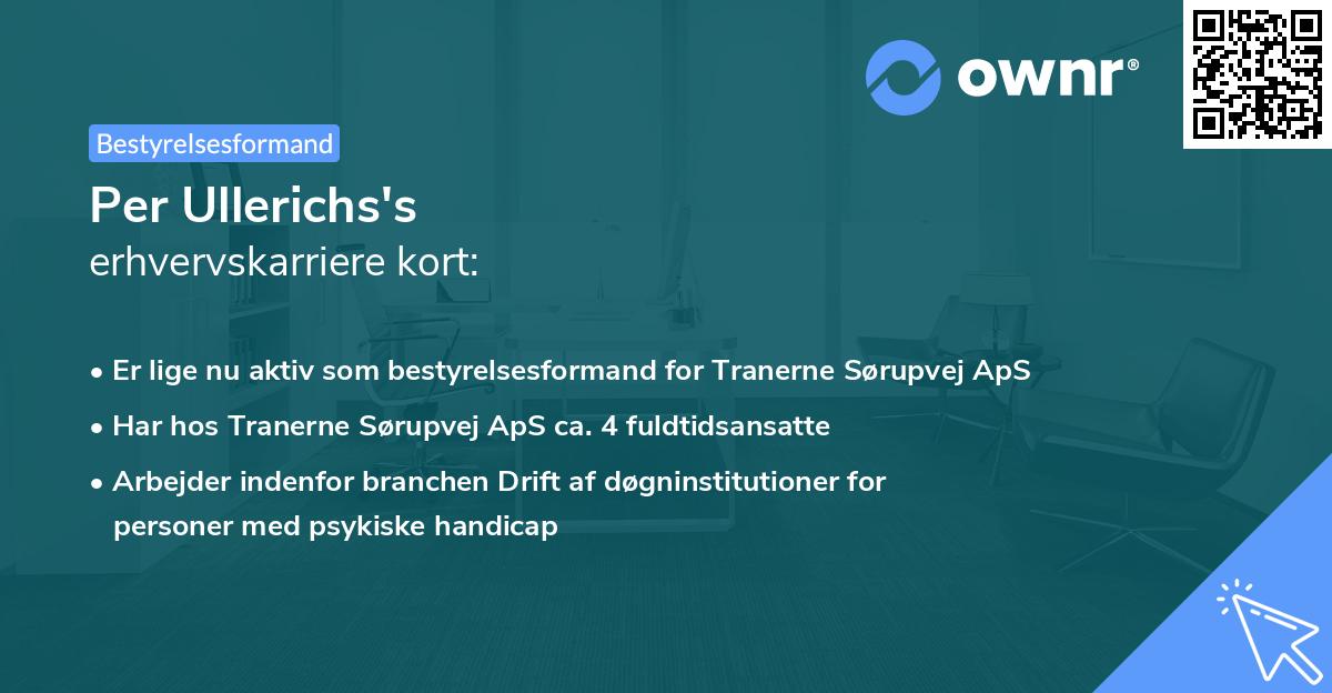Per Ullerichs's erhvervskarriere kort
