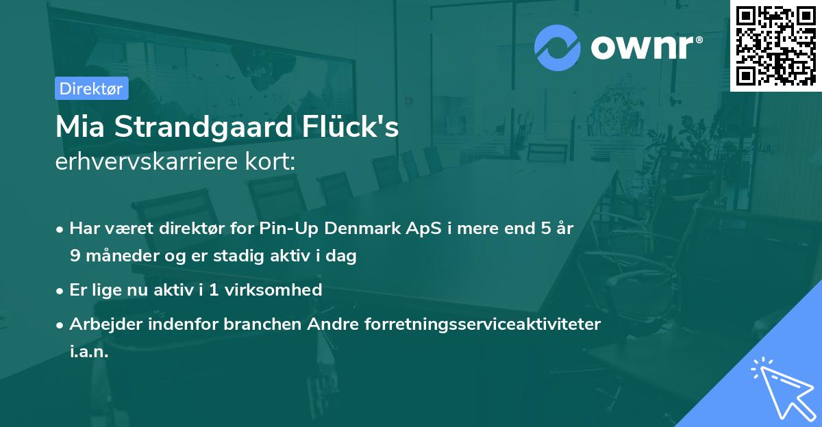 Mia Strandgaard Flück's erhvervskarriere kort