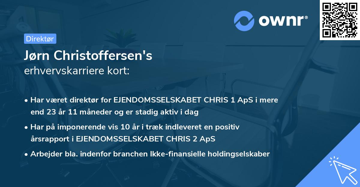 Jørn Christoffersen's erhvervskarriere kort