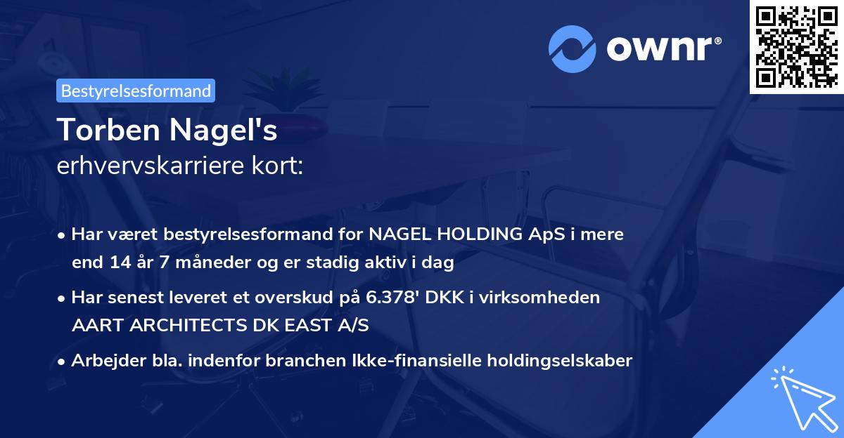 Torben Nagel's erhvervskarriere kort