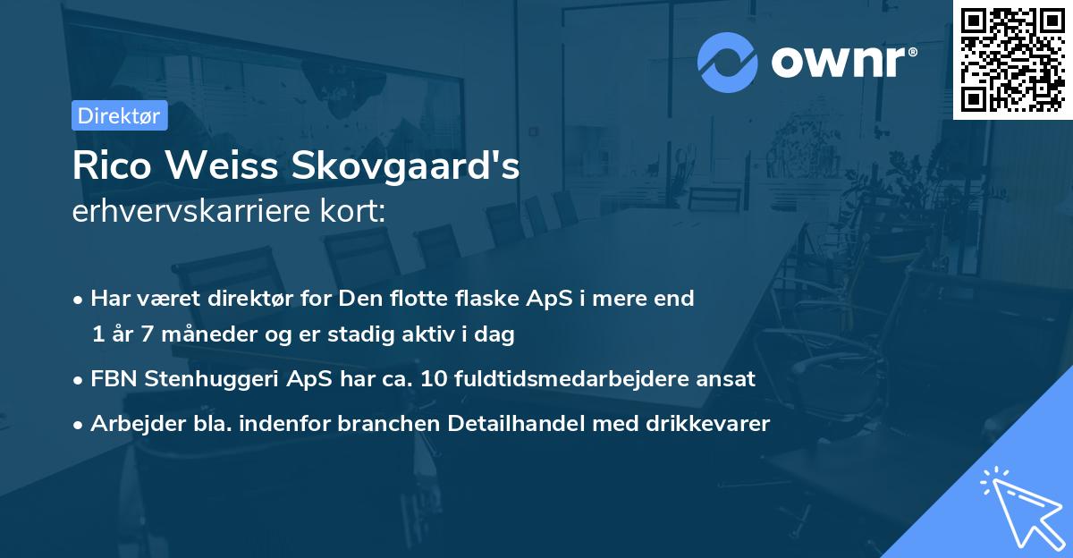 Rico Weiss Skovgaard's erhvervskarriere kort