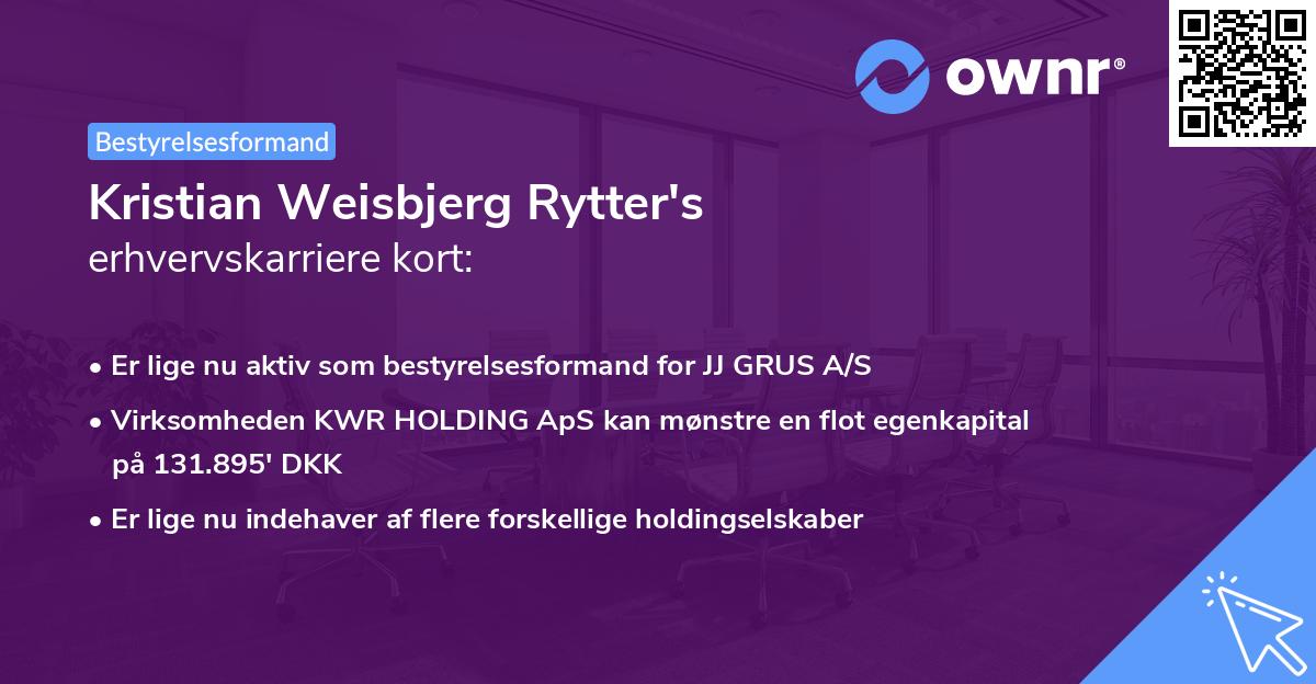 Kristian Weisbjerg Rytter's erhvervskarriere kort