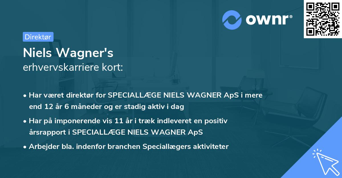 Niels Wagner's erhvervskarriere kort