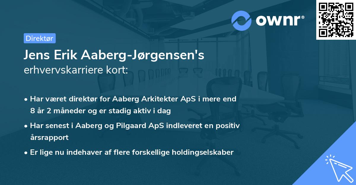 Jens Erik Aaberg-Jørgensen's erhvervskarriere kort