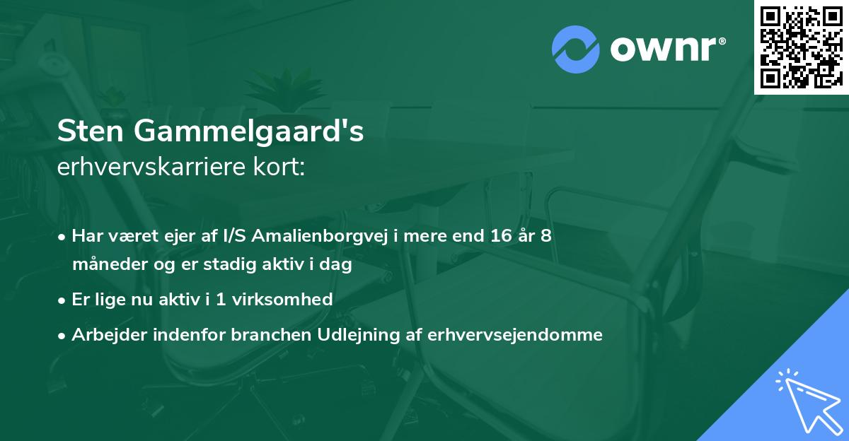 Sten Gammelgaard's erhvervskarriere kort