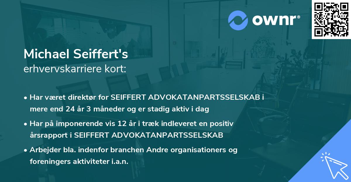 Michael Seiffert's erhvervskarriere kort
