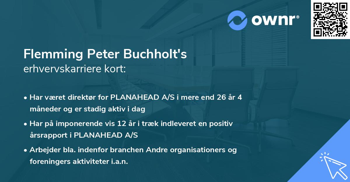 Flemming Peter Buchholt's erhvervskarriere kort