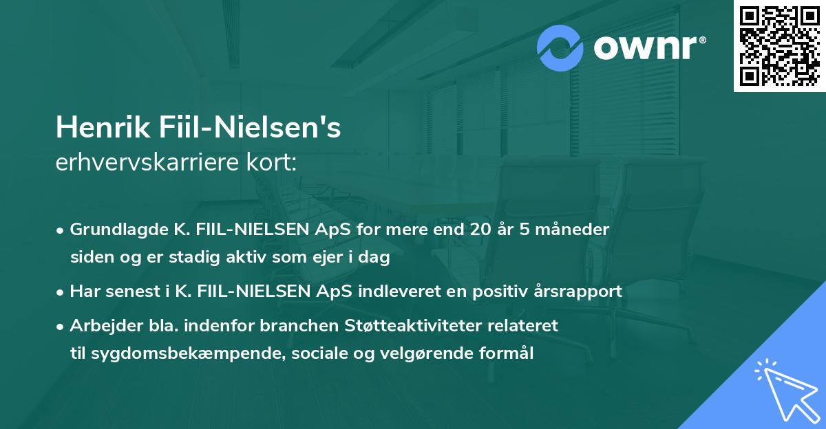 Henrik Fiil-Nielsen's erhvervskarriere kort