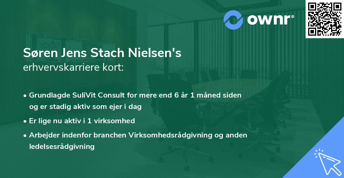 Søren Jens Stach Nielsen's erhvervskarriere kort