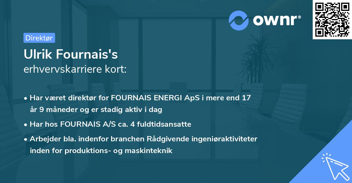 Ulrik Fournais's erhvervskarriere kort