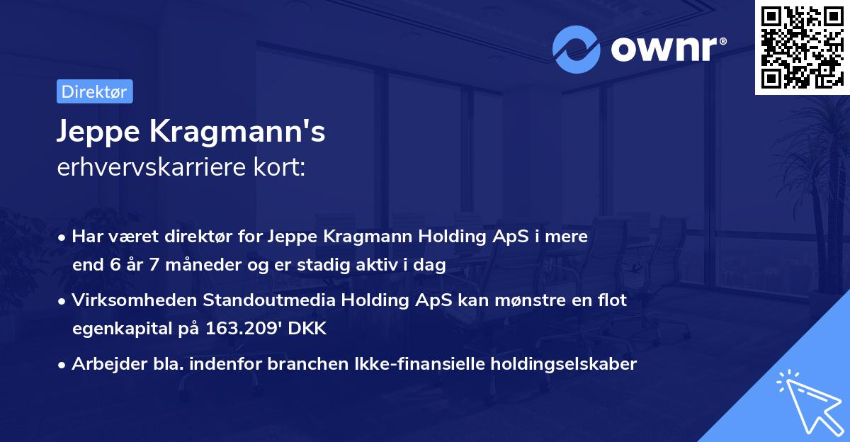 Jeppe Kragmann's erhvervskarriere kort