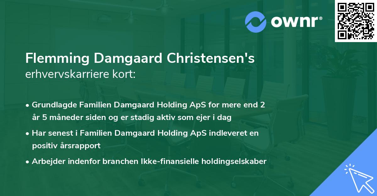 Flemming Damgaard Christensen's erhvervskarriere kort