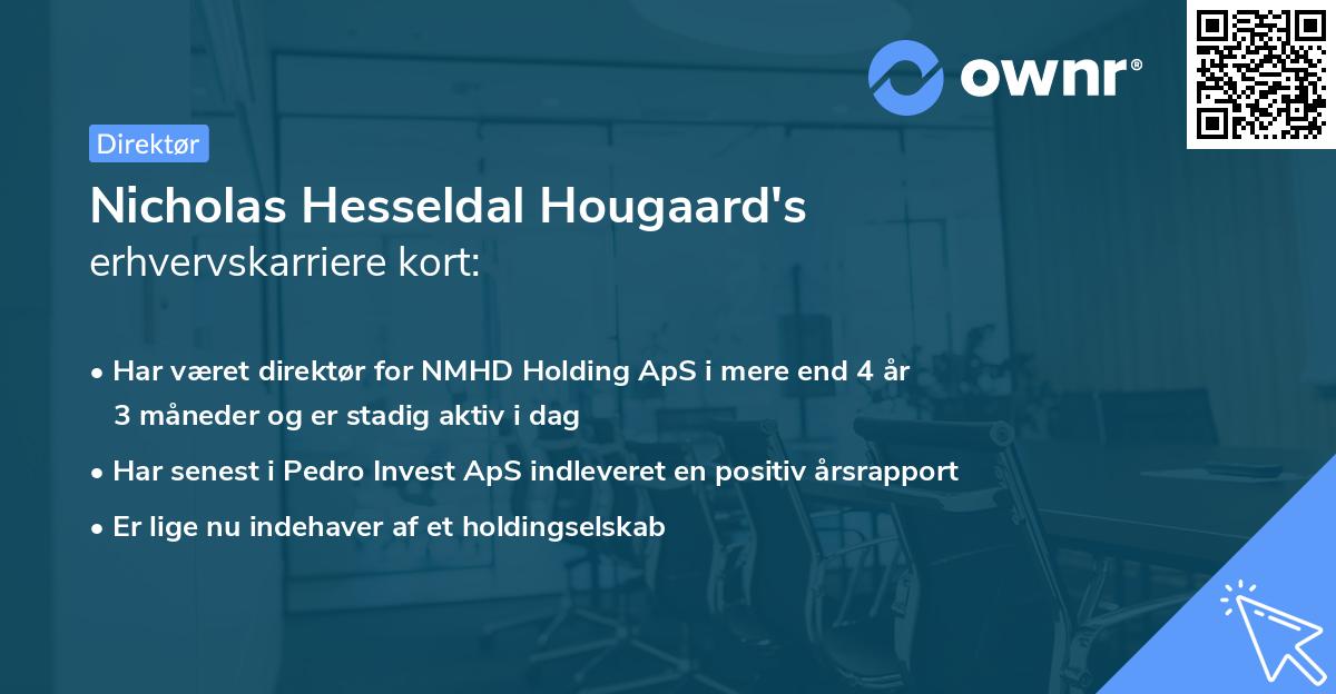 Nicholas Hesseldal Hougaard's erhvervskarriere kort