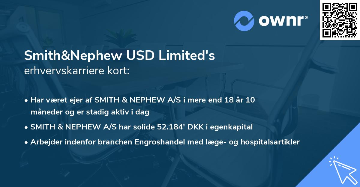 Smith&Nephew USD Limited's erhvervskarriere kort