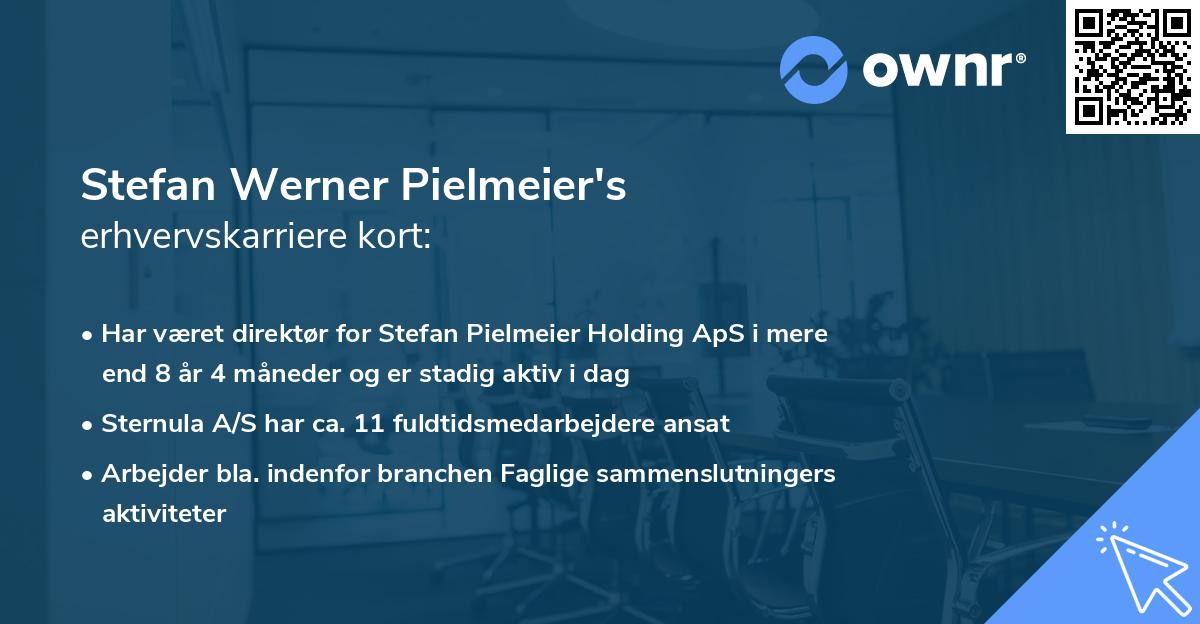 Stefan Werner Pielmeier's erhvervskarriere kort