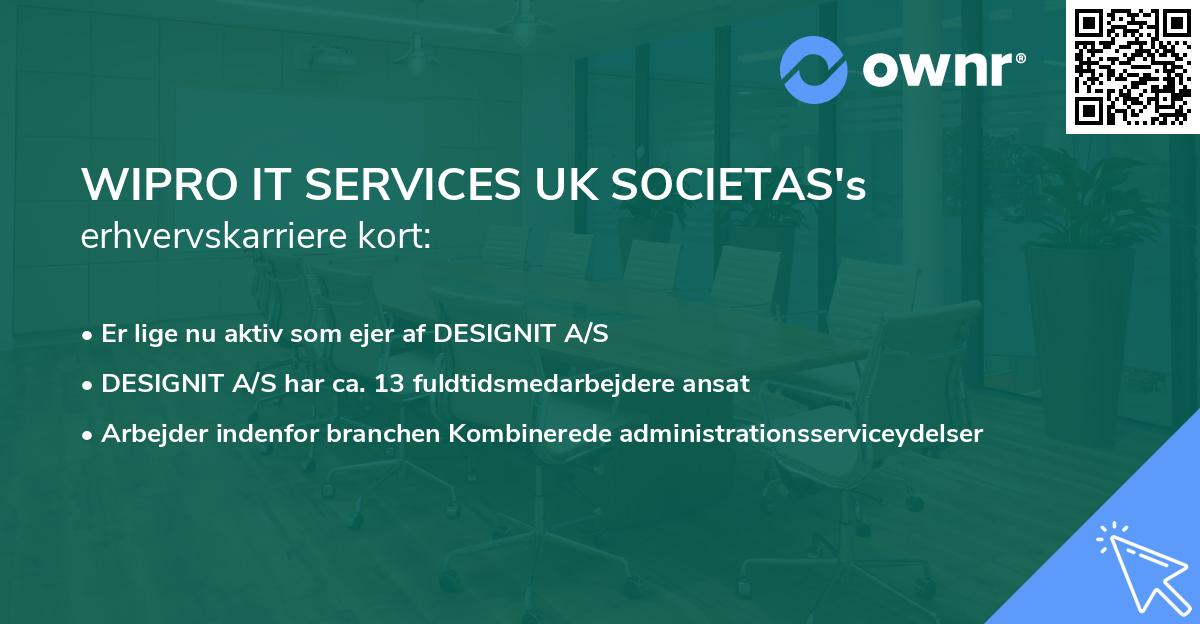 WIPRO IT SERVICES UK SOCIETAS's erhvervskarriere kort