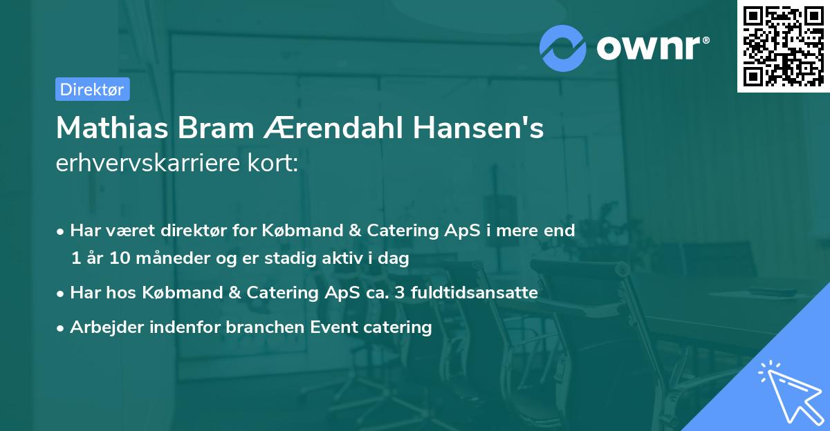 Mathias Bram Ærendahl Hansen's erhvervskarriere kort