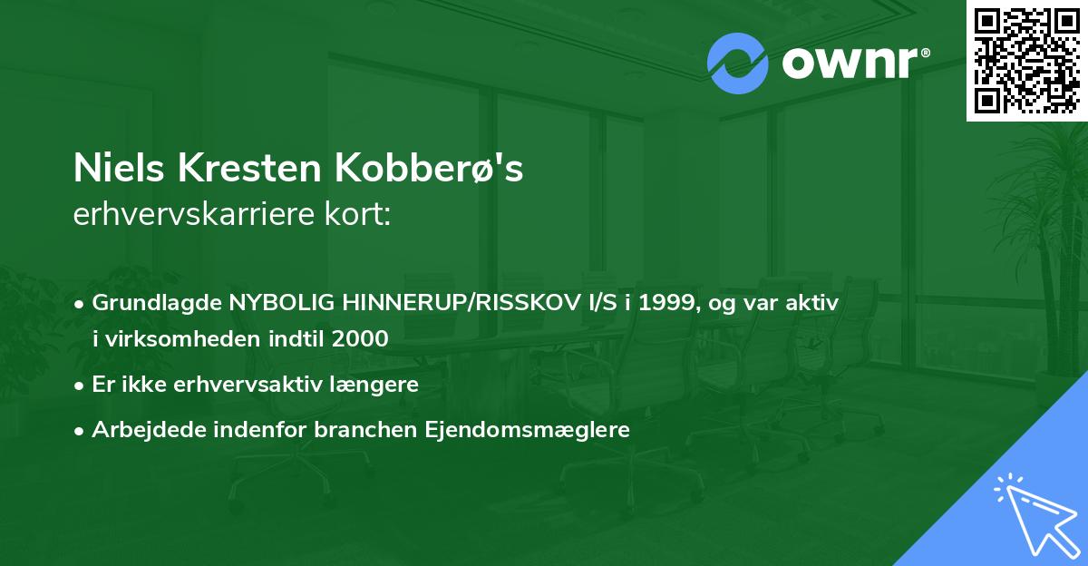 Niels Kresten Kobberø's erhvervskarriere kort