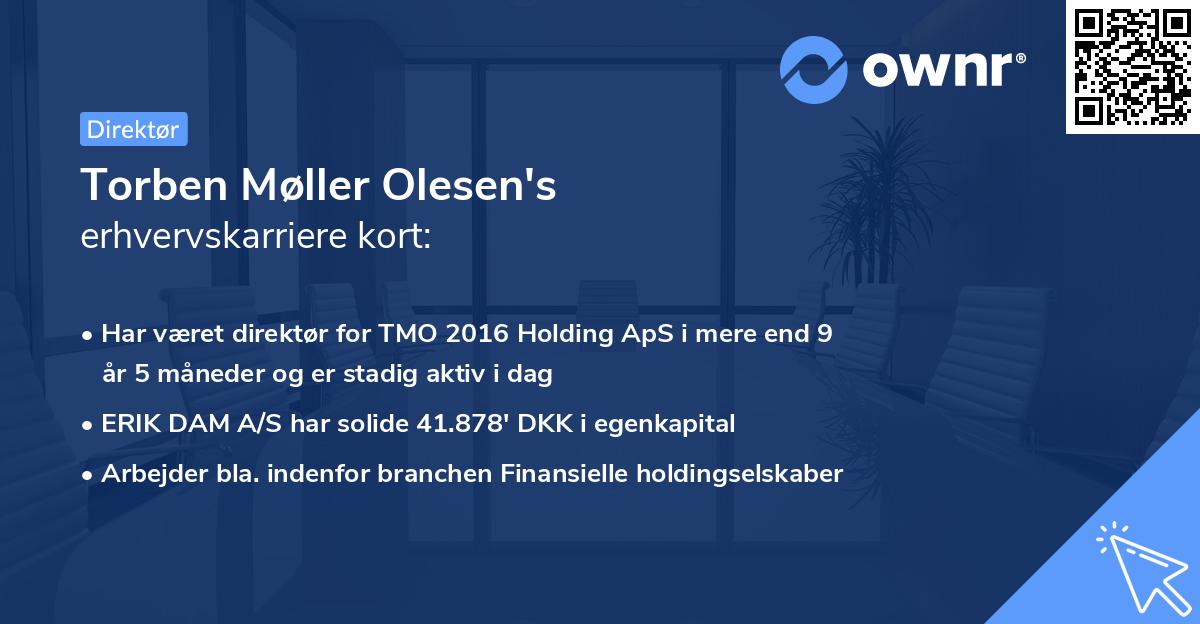 Torben Møller Olesen's erhvervskarriere kort