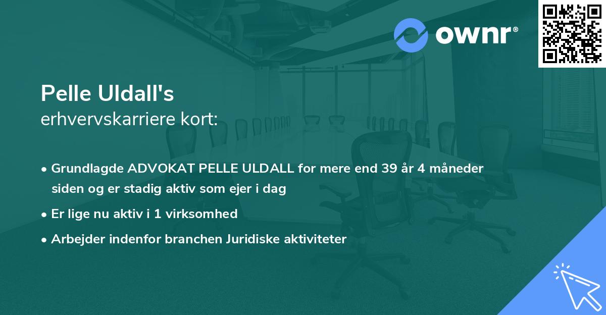 Pelle Uldall's erhvervskarriere kort