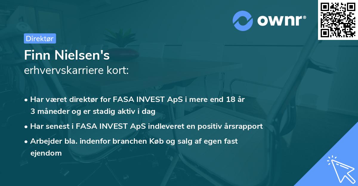 Finn Nielsen's erhvervskarriere kort