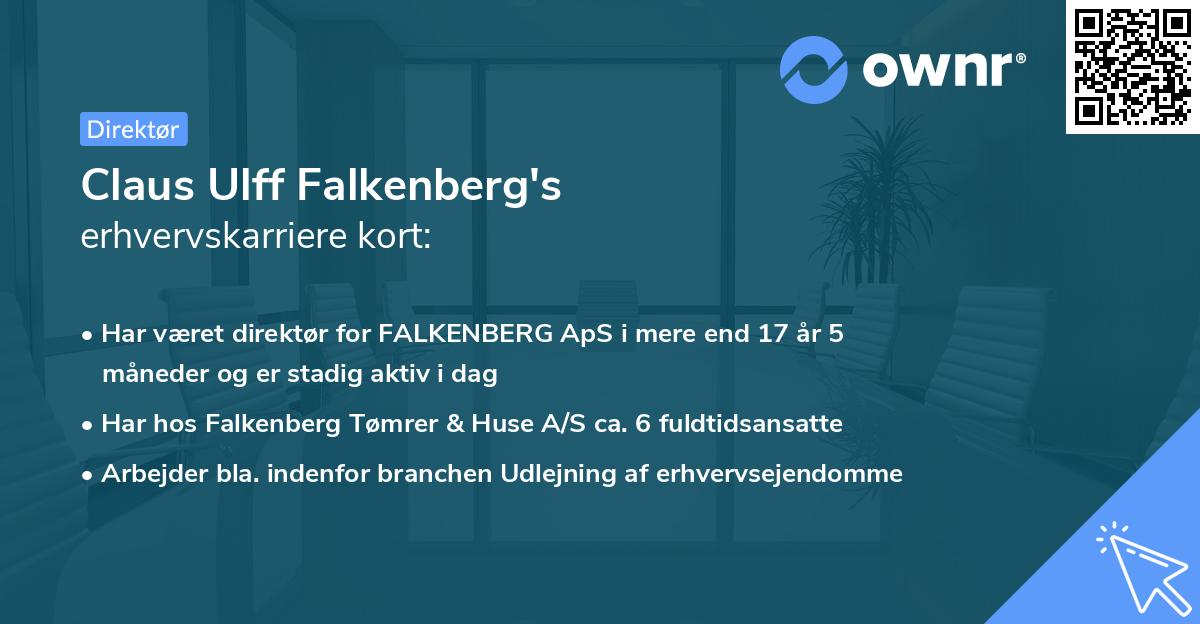 Claus Ulff Falkenberg's erhvervskarriere kort