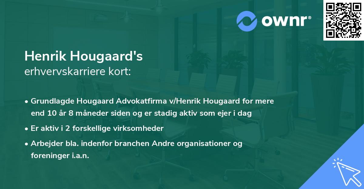 Henrik Hougaard's erhvervskarriere kort