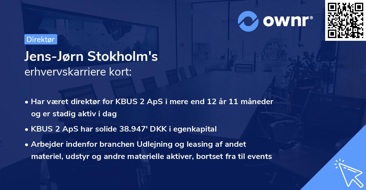 Jens-Jørn Stokholm's erhvervskarriere kort