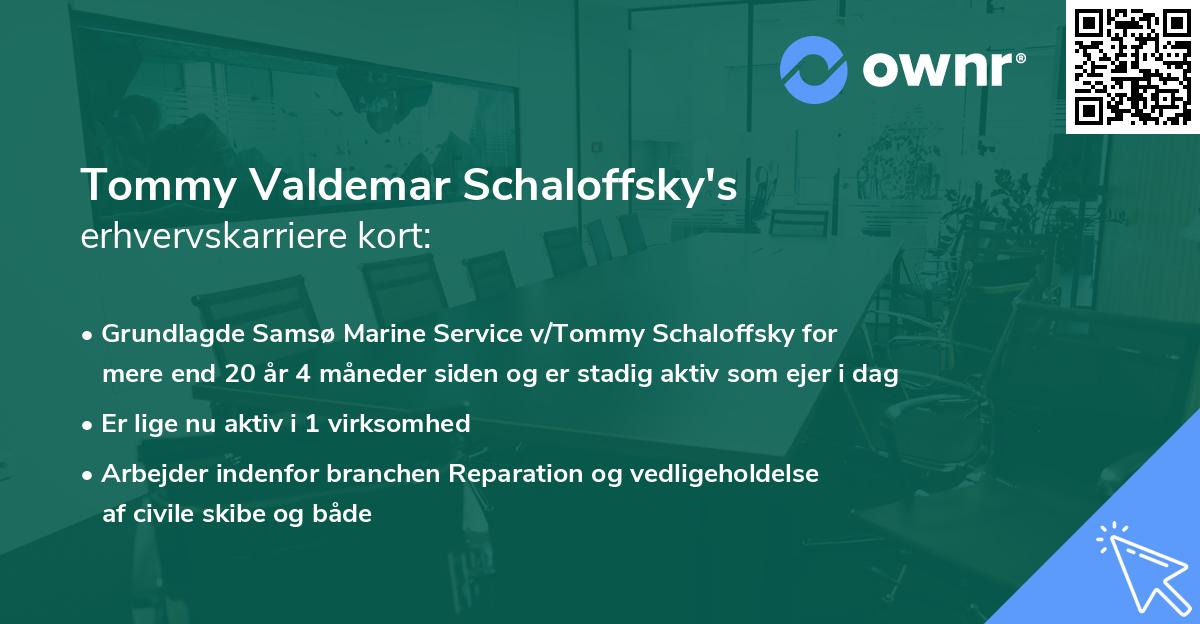 Tommy Valdemar Schaloffsky's erhvervskarriere kort