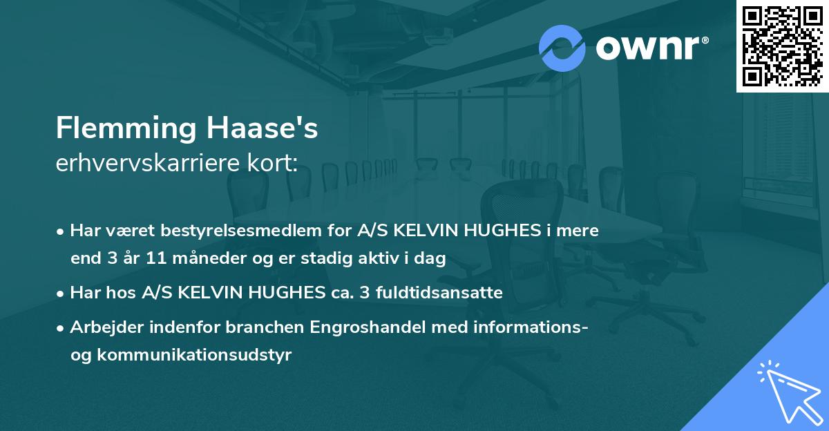 Flemming Haase's erhvervskarriere kort