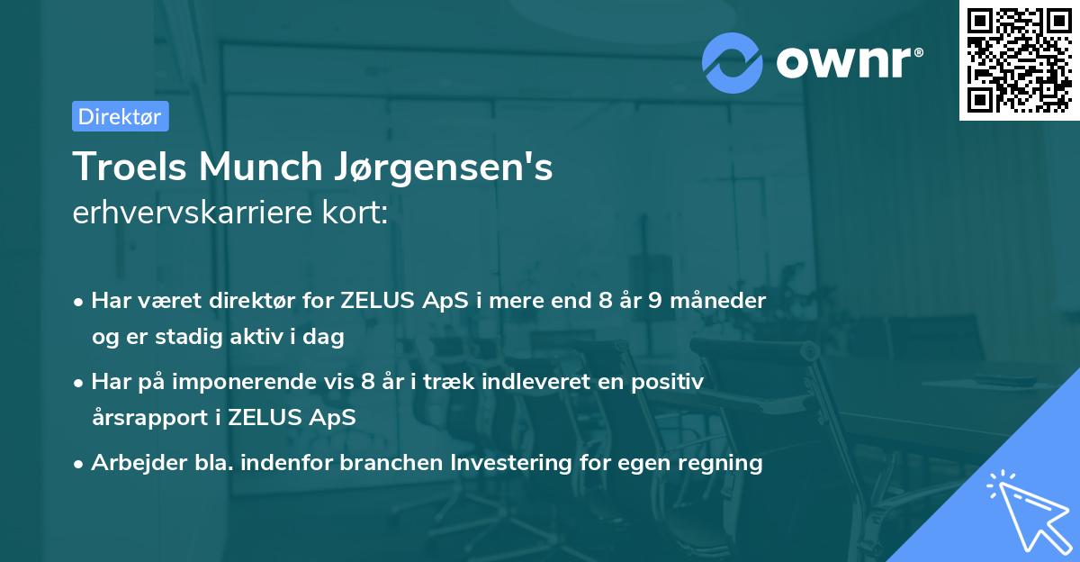 Troels Munch Jørgensen's erhvervskarriere kort