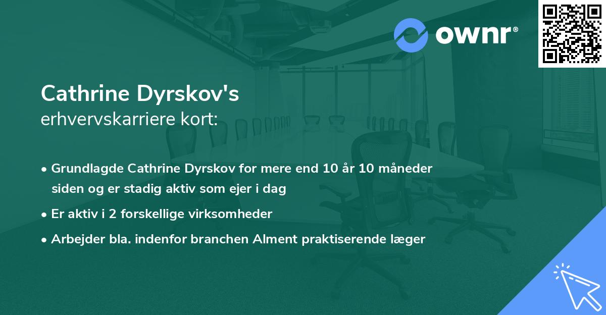 Cathrine Dyrskov's erhvervskarriere kort