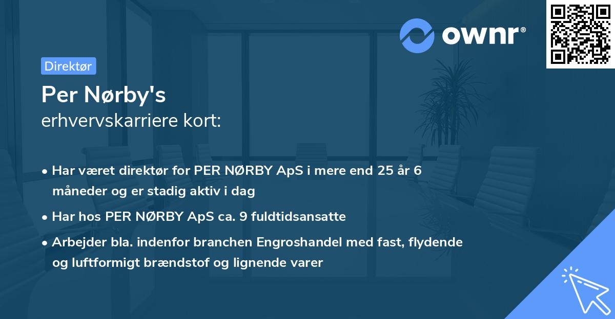 Per Nørby's erhvervskarriere kort