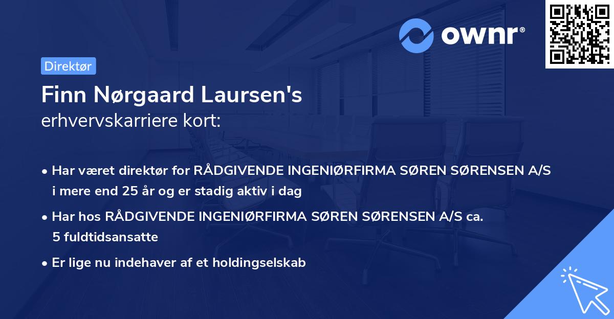 Finn Nørgaard Laursen's erhvervskarriere kort