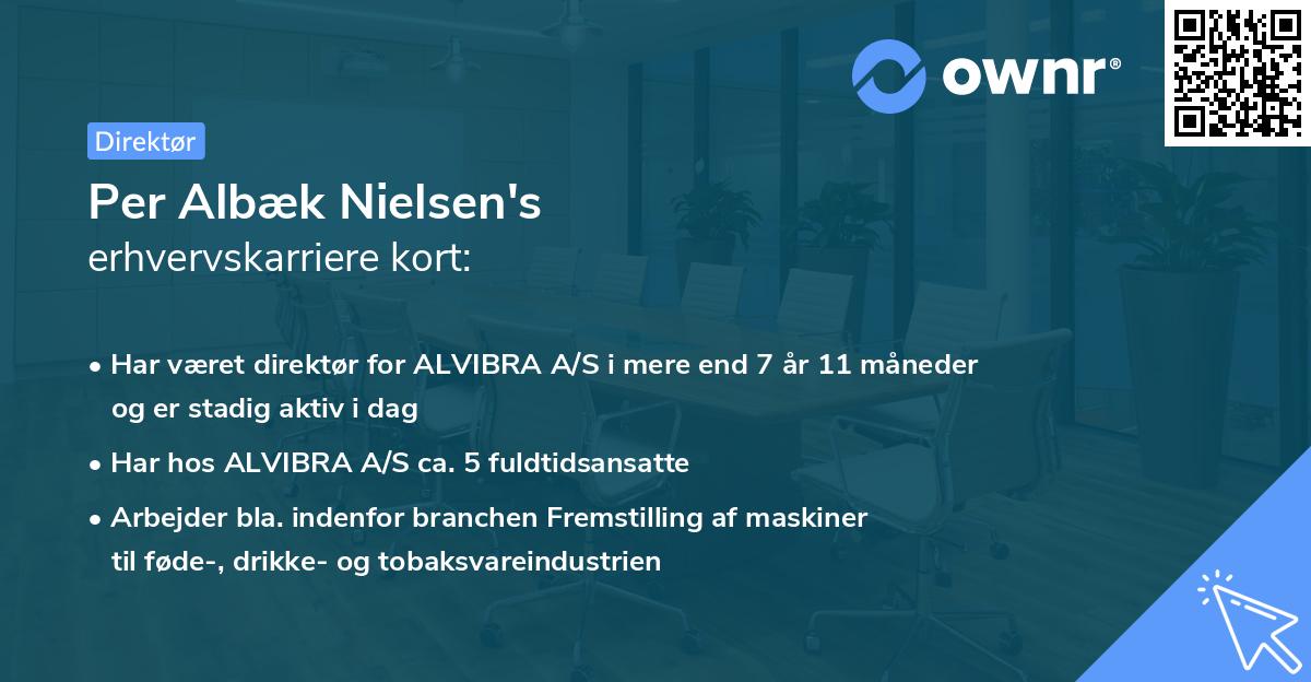 Per Albæk Nielsen's erhvervskarriere kort