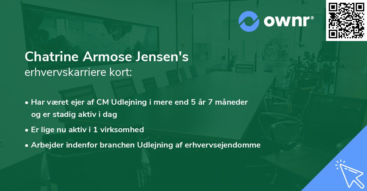 Chatrine Armose Jensen's erhvervskarriere kort