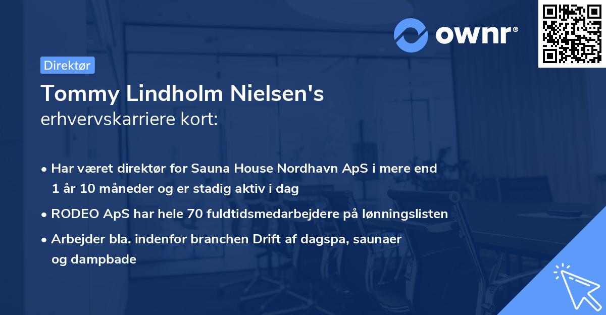 Tommy Lindholm Nielsen's erhvervskarriere kort