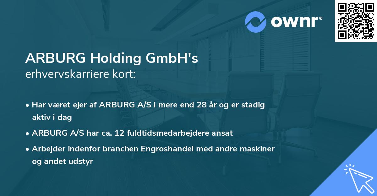 ARBURG Holding GmbH's erhvervskarriere kort