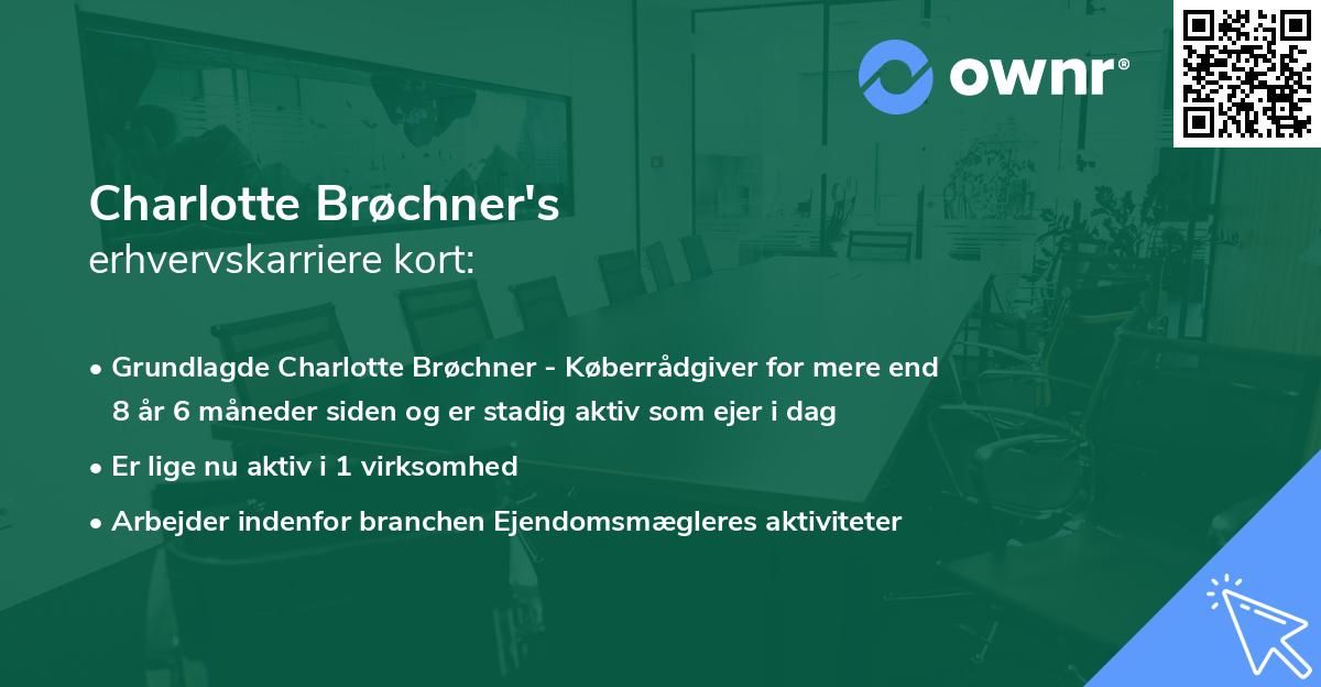 Charlotte Brøchner's erhvervskarriere kort