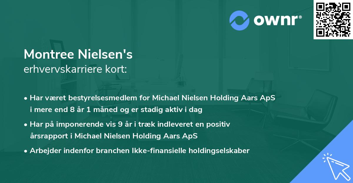Montree Nielsen's erhvervskarriere kort