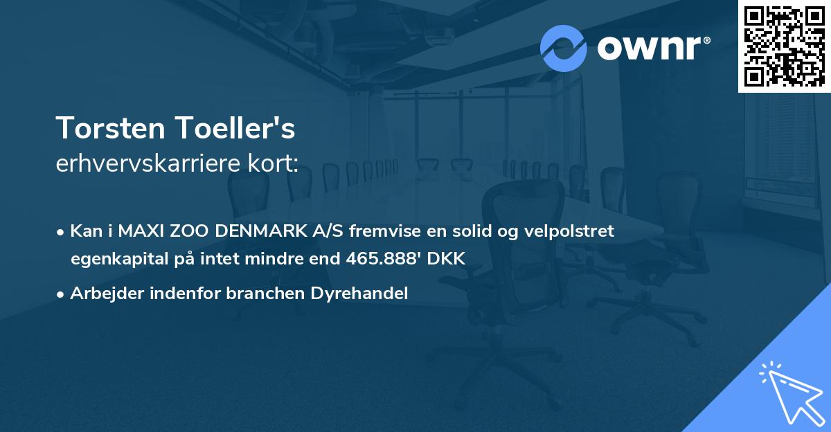 Torsten Toeller's erhvervskarriere kort