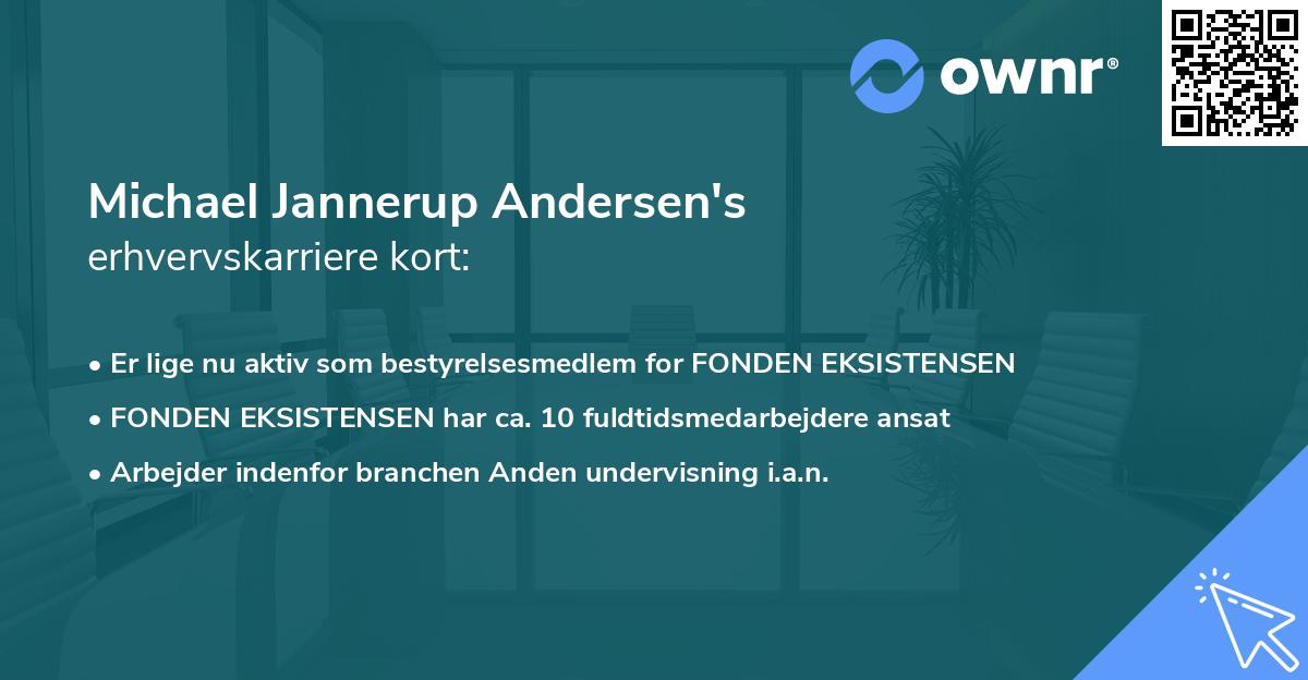 Michael Jannerup Andersen's erhvervskarriere kort