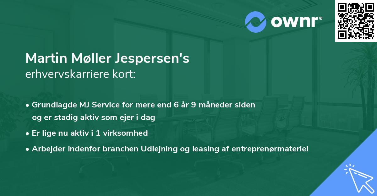 Martin Møller Jespersen's erhvervskarriere kort