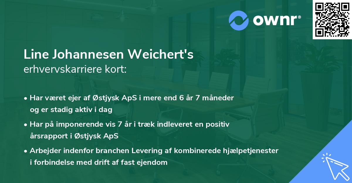 Line Johannesen Weichert's erhvervskarriere kort