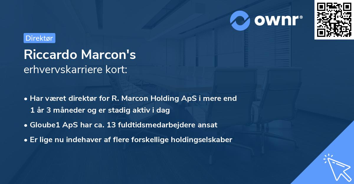 Riccardo Marcon's erhvervskarriere kort