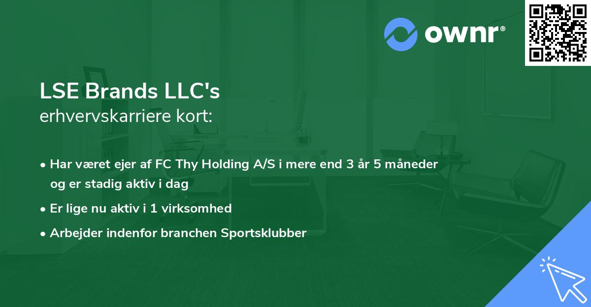 LSE Brands LLC's erhvervskarriere kort