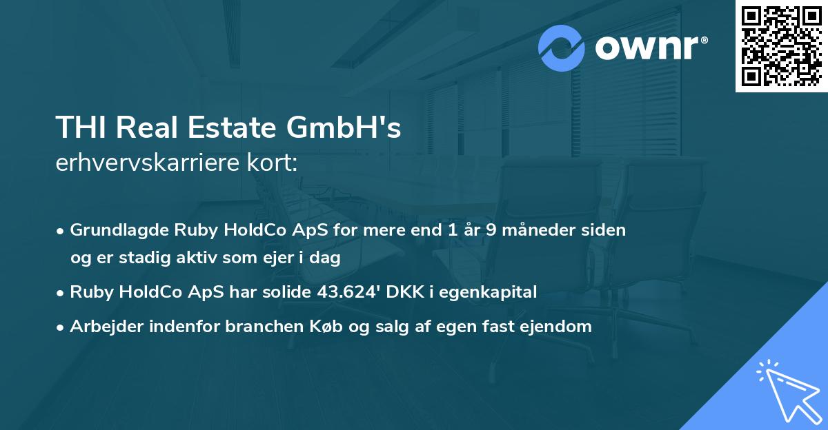 THI Real Estate GmbH's erhvervskarriere kort